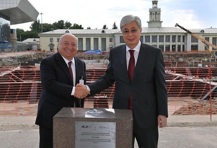 President gives start to construction of int'l terminal at Almaty airport