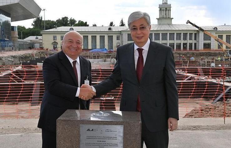 President gives start to construction of int'l terminal at Almaty airport