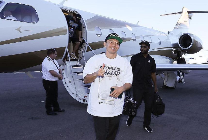 Golovkin arrives in Las Vegas for trilogy fight