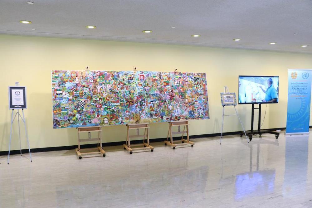 Unique Kazakh Art Project presented at UN headquarters in New York. Images | gov.kz