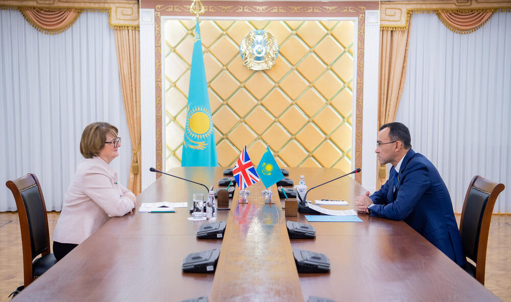 Kazakh Senate Speaker, UK Ambassador meet