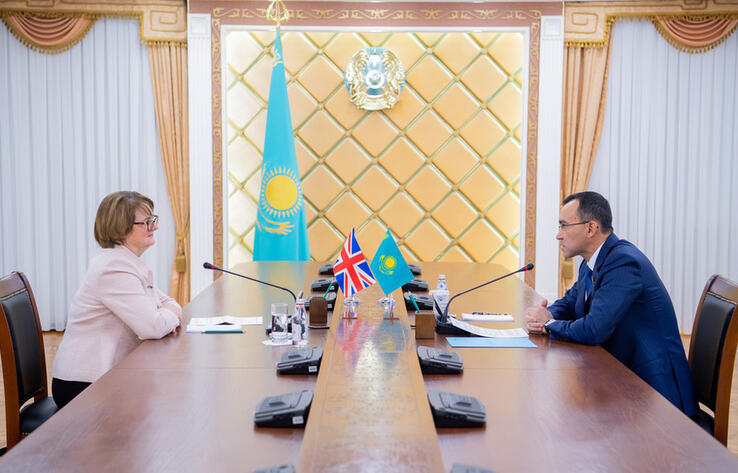 Kazakh Senate Speaker, UK Ambassador meet