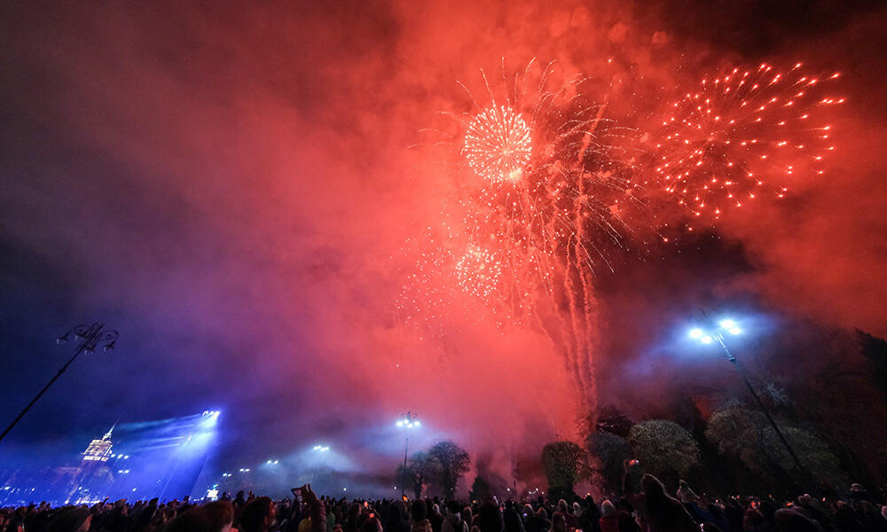 Fireworks show on Republic Day of Kazakhstan. Images | Akimat of Almaty