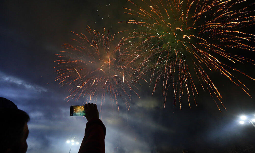 Fireworks show on Republic Day of Kazakhstan. Images | Akimat of Almaty