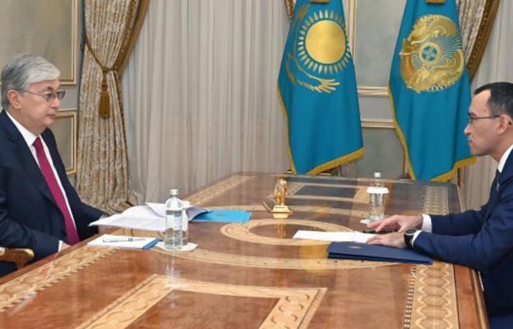 President Tokayev holds meeting with Senate Chairman Maulen Ashimbayev