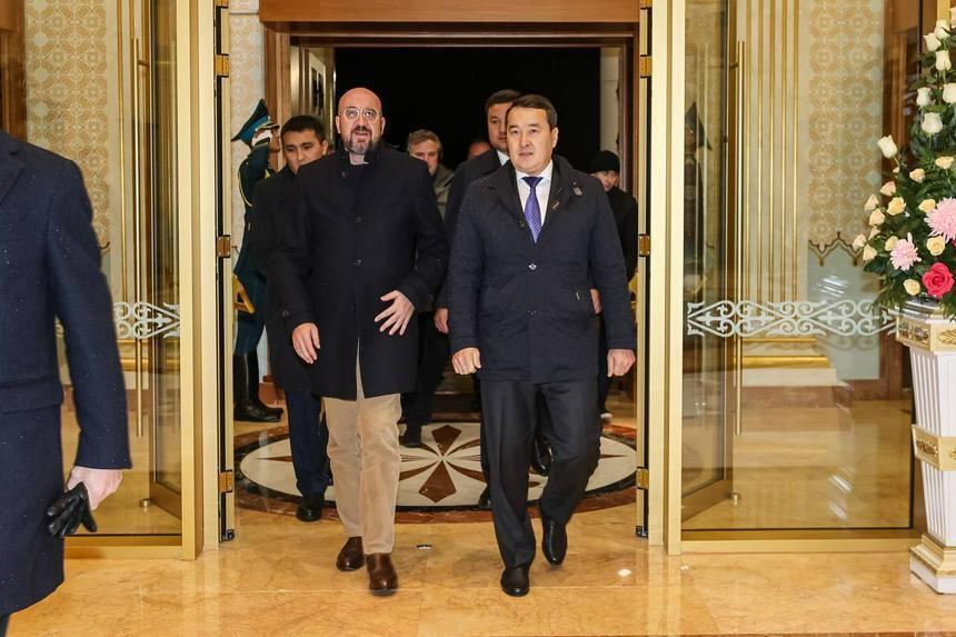 European Council President Charles Michel pays official visit to Kazakhstan. Images | t.me/KZgovernment