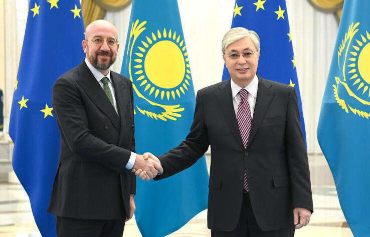 Kassym-Jomart Tokayev meets European Council President Charles Michel in Akorda