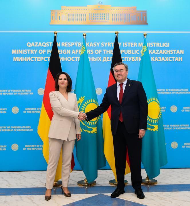 Kazakh and German FMs hold talks in Astana. Images | gov.kz