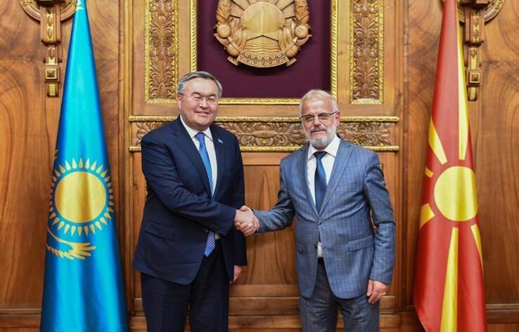 Kazakh FM pays first visit to Northern Macedonia in history of bilateral relations