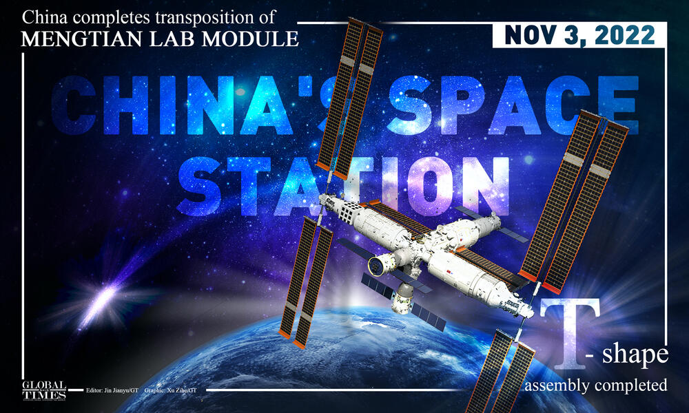 China Space Station completes T-shape basic structure assembly in orbit