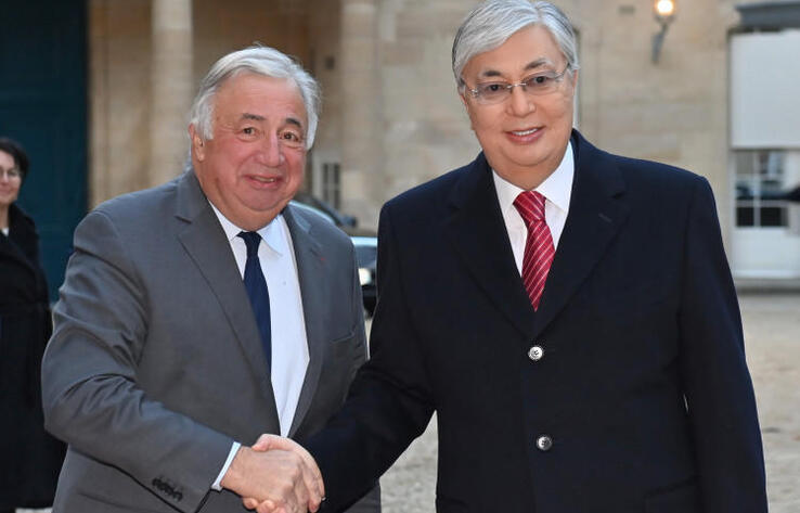 Kazakh Leader, President of Senate of France meet in Paris