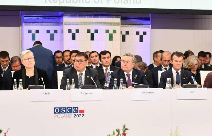 Kazakh delegation attends 29th meeting of OSCE Ministerial Council in Łódź