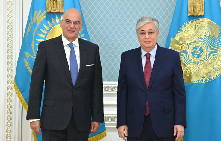 Tokayev meets Greek FM Nikos Dendias