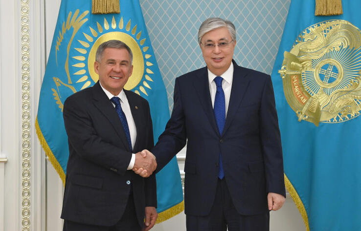 Kassym-Jomart Tokayev, Tatarstan President Rustam Minnikhanov meet in Astana