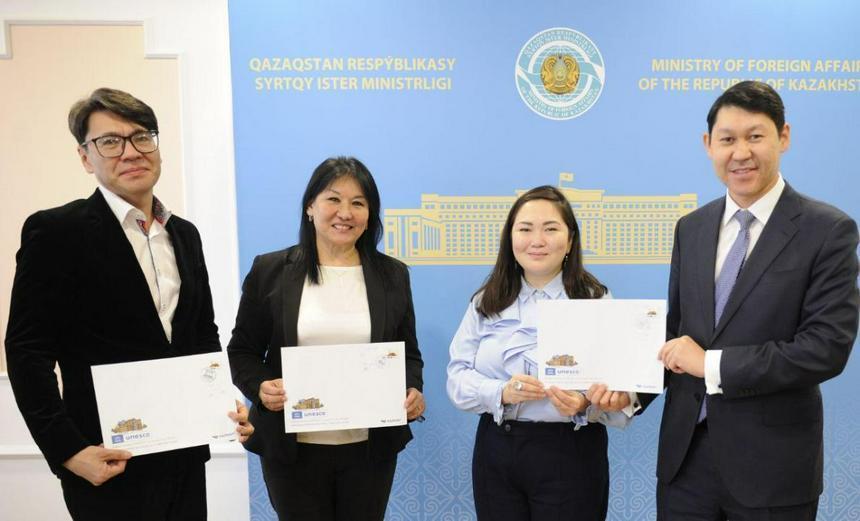 Stamp cancellation ceremony dated to 30th anniversary of Kazakhstan’s accession to UNESCO held