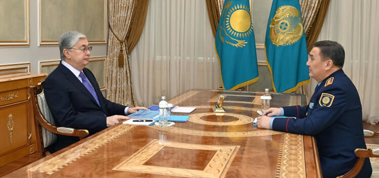 Kazakh President receives Interior Minister Marat Akhmetzhanov