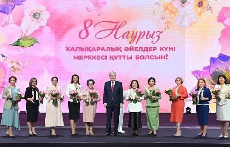 Kazakh President attends solemn event marking Int’l Women’s Day