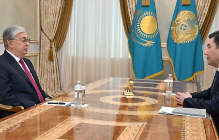 Head of State receives Majilis Speaker Koshanov