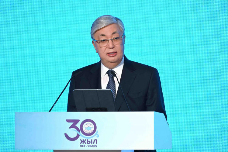 Tokayev attends ceremony marking 30th anniv of Tengizchevroil