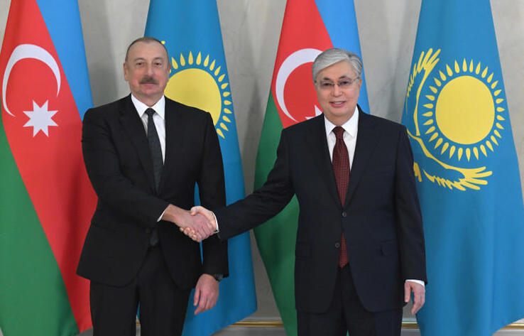 Kassym-Jomart Tokayev receives President of Azerbaijan in Akorda