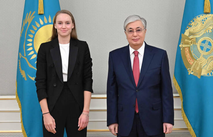 Kassym-Jomart Tokayev receives Elena Rybakina