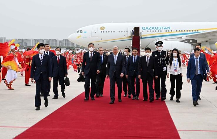 President Kassym-Jomart Tokayev arrived in the People's Republic of China for a state visit