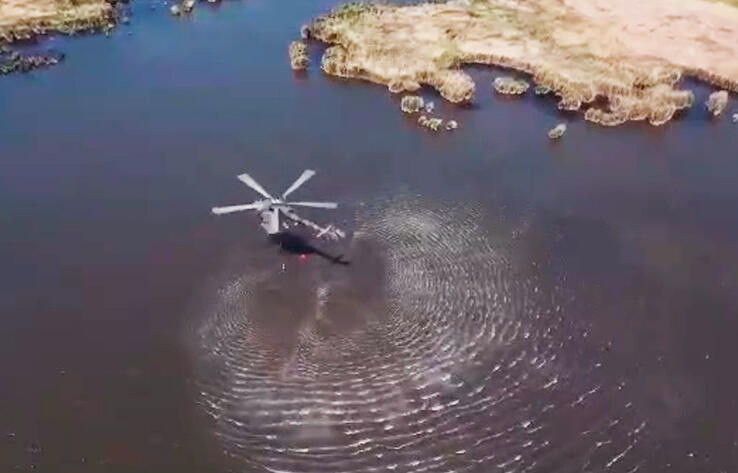 Army air force helps battle wildfires in Abai region, 3,500 tons of water dropped