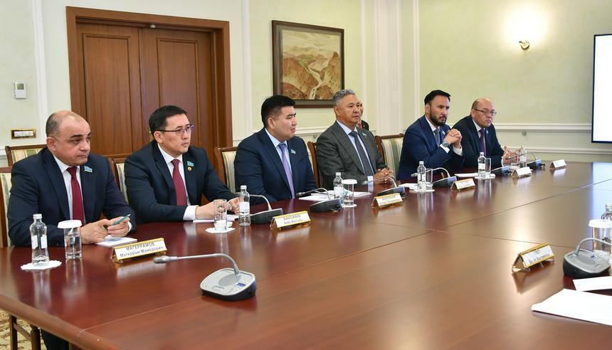 Kazakh State Counselor Karin meets heads of party factions of Majilis