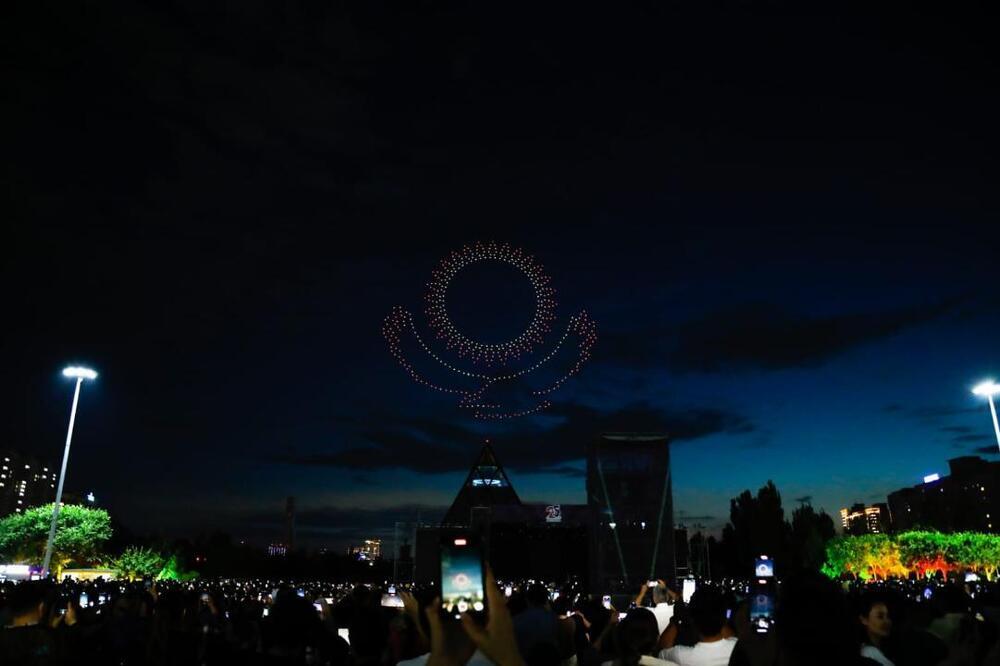 Drone show in Astana: more than 25 thousand people saw the performance in the sky. Images | akimat of Astana