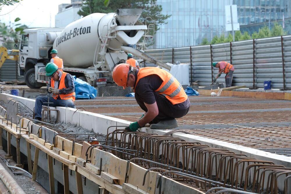 Eight-lane bridge coming across Esentai in Almaty under construction. Images | Akimat of Almaty