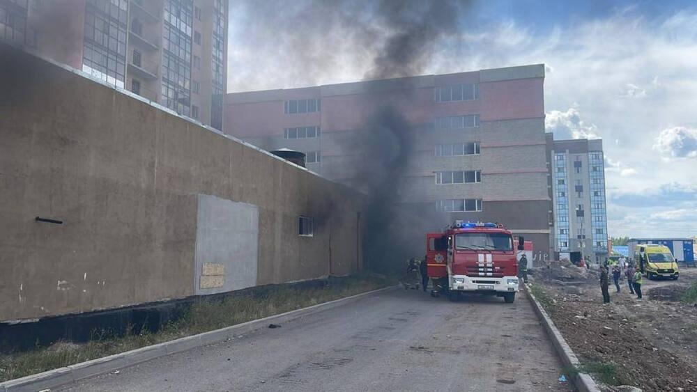 150 evacuated after fire breaks out in parking lot in Astana