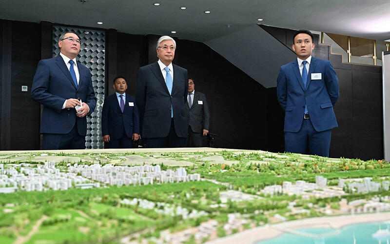 General layout of Konayev city presented to President Tokayev