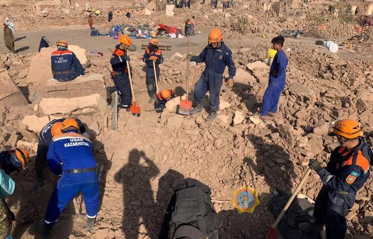 Kazakh rescuers search for survivors in quake-hit settlements in Afghanistan