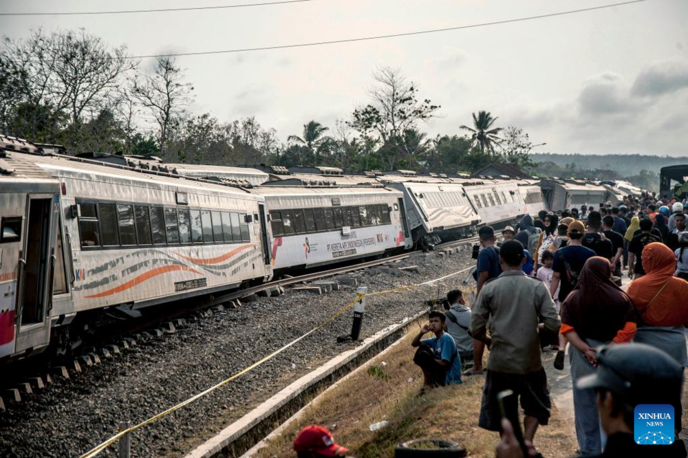 Train accident in Indonesia's Yogyakarta leaves 32 people injured