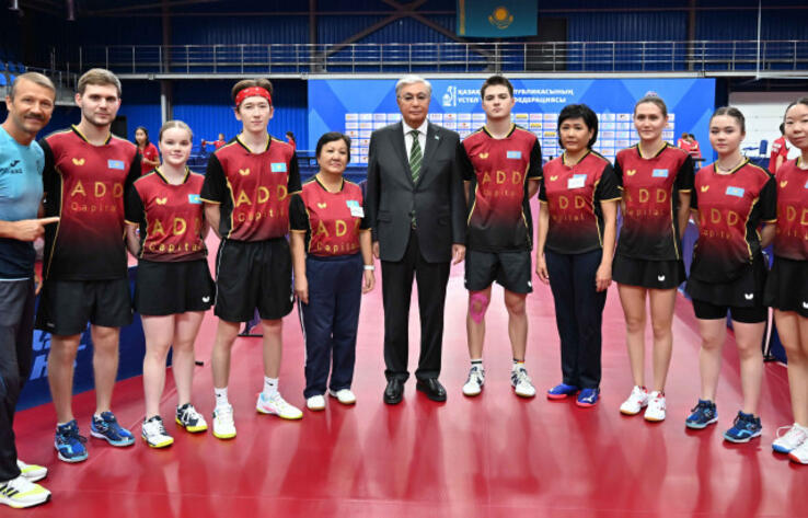 Head of State visits ADD Table Tennis Center Astana