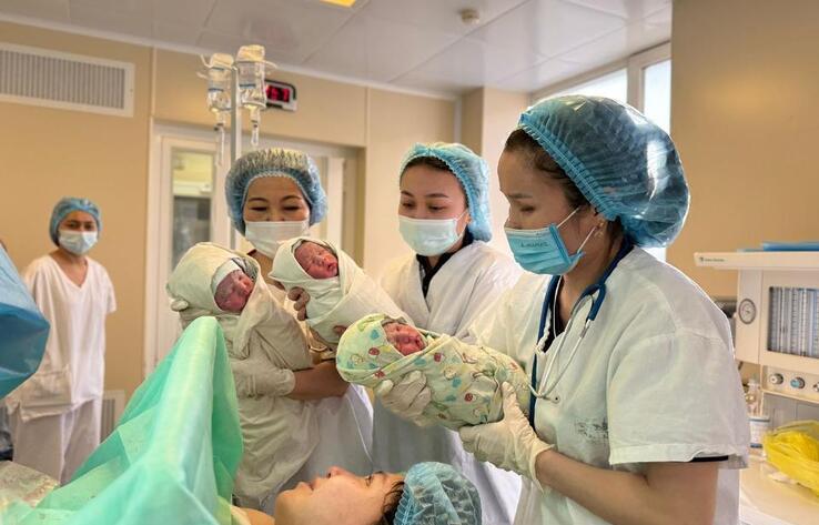 Mother of twins welcomes triplets in Kazakh capital