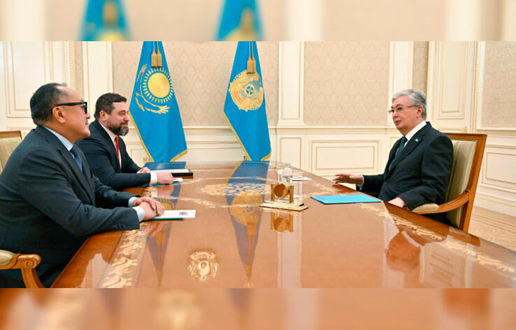 Head of State Tokayev receives co-founders of Kaspi.kz