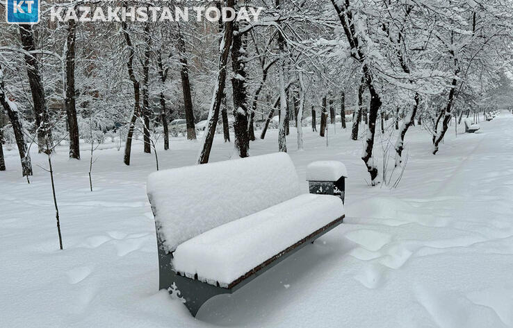 Almaty after a heavy snowfall