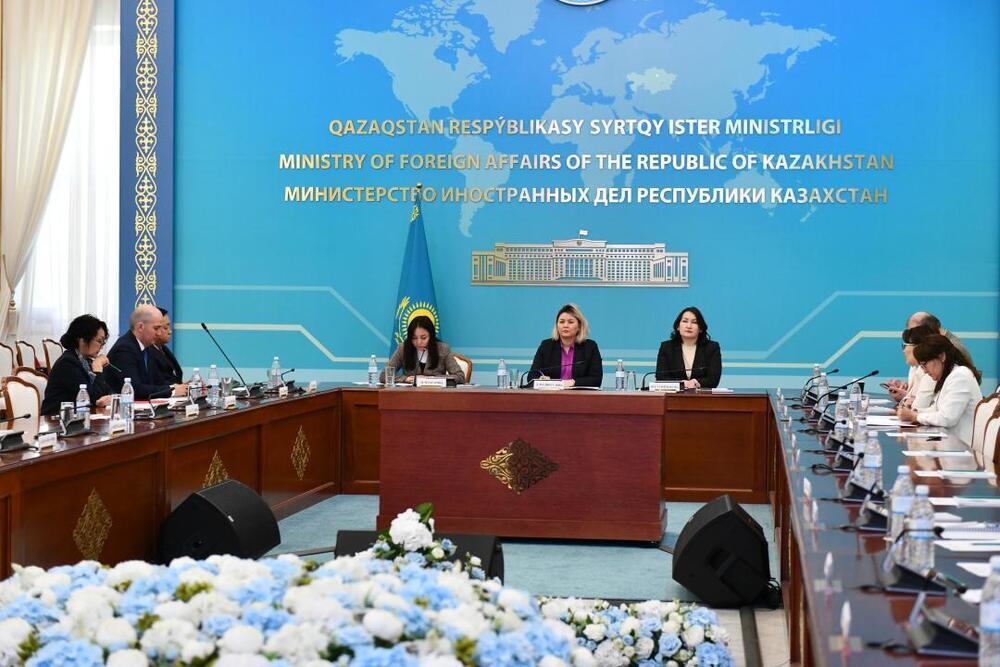 Issues of Gender Equality, Countering Domestic Violence and Human Trafficking were Discussed at Kazakh Foreign Ministry
