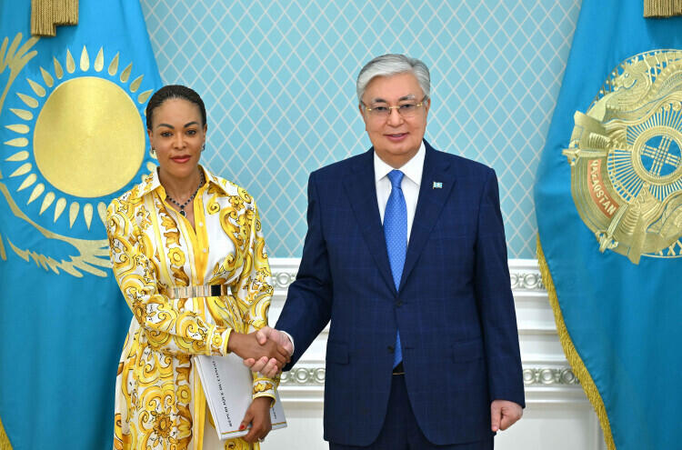 Kassym-Jomart Tokayev meets Personal Representative of President of the Republic of Congo Francoise Joly