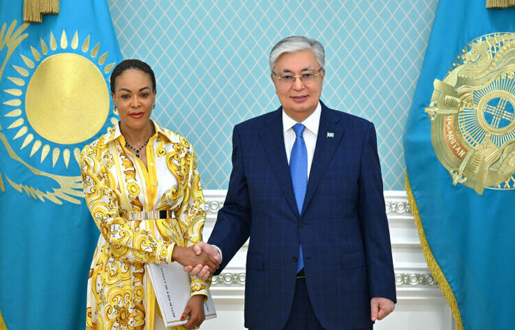 Kassym-Jomart Tokayev meets Personal Representative of President of the Republic of Congo Francoise Joly