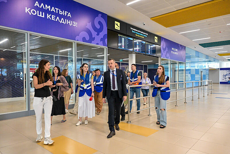 New international terminal of Almaty airport