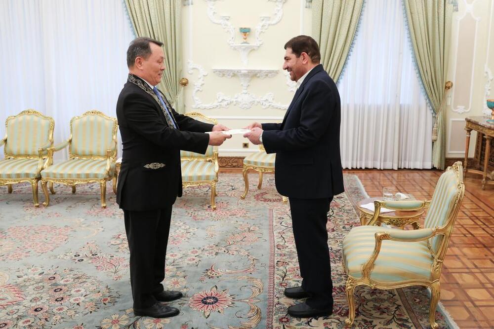 Ambassador of Kazakhstan Presents Credentials to the Acting President of Iran