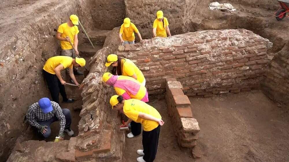 Dromos of ancient mausoleum unearthed in Saraishyk reserve museum in Atyrau region