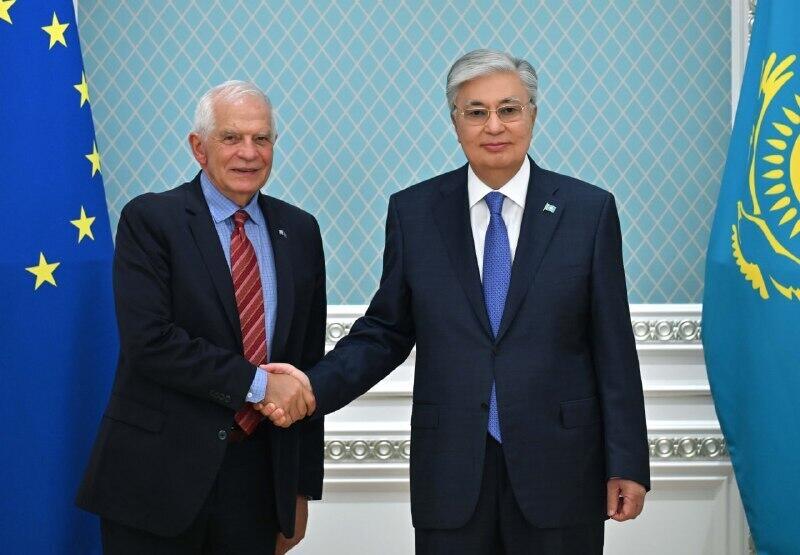 Kassym-Jomart Tokayev meets with Josep Borrell