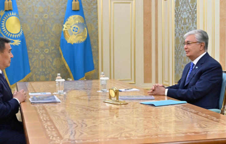 Head of State Tokayev receives Akmola region governor Marat Akhmetzhanov