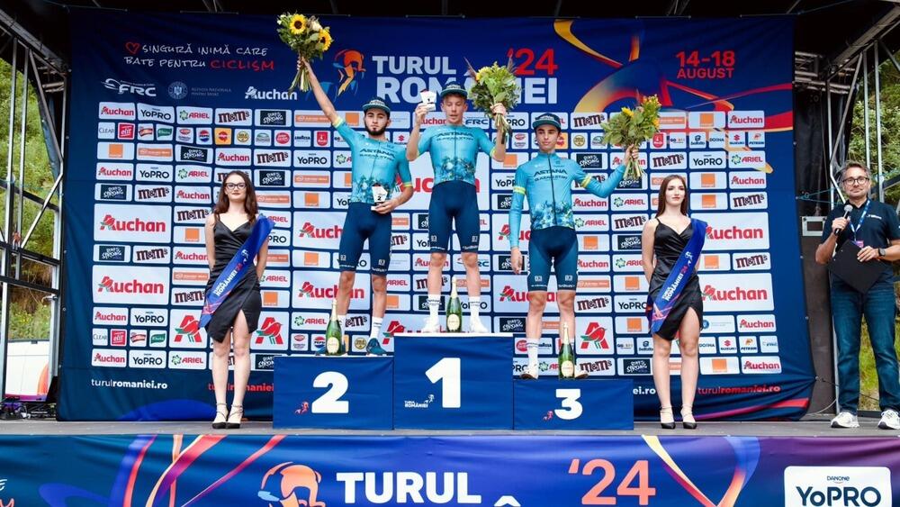 Astana Qazaqstan Development Team sweeps podium at Turul Romaniei stage 2