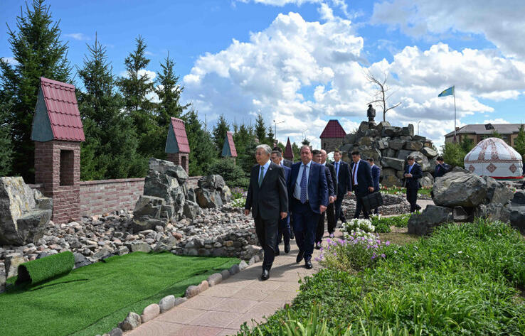 Президент Родина ауылын аралап көрді