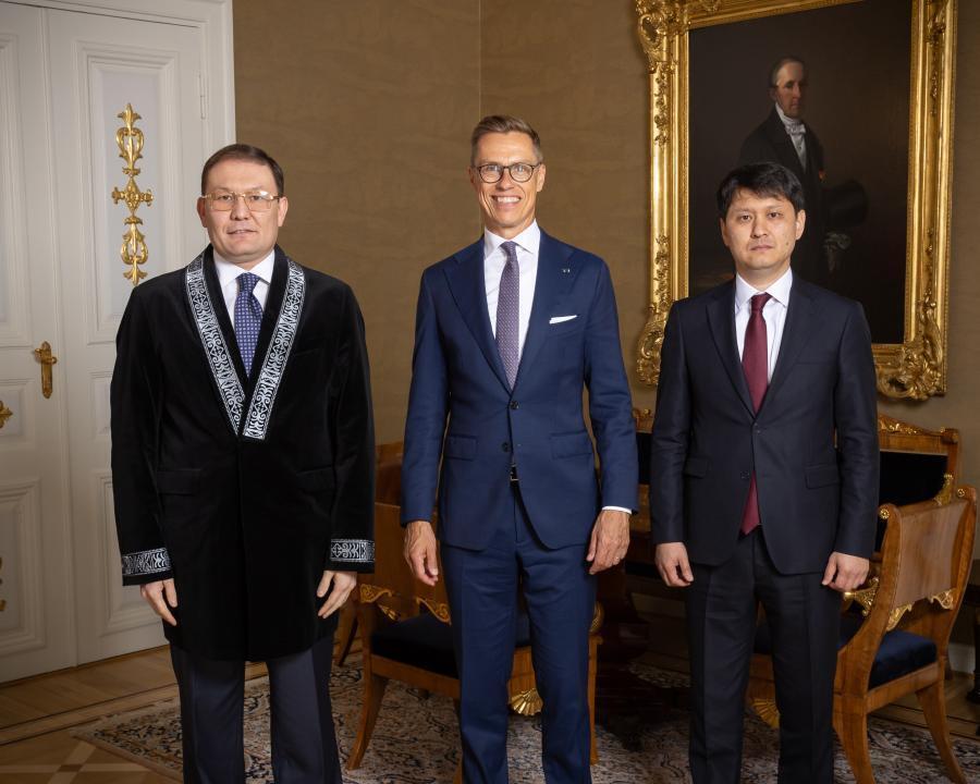 Ambassador of Kazakhstan Presented Credentials to the President of Finland