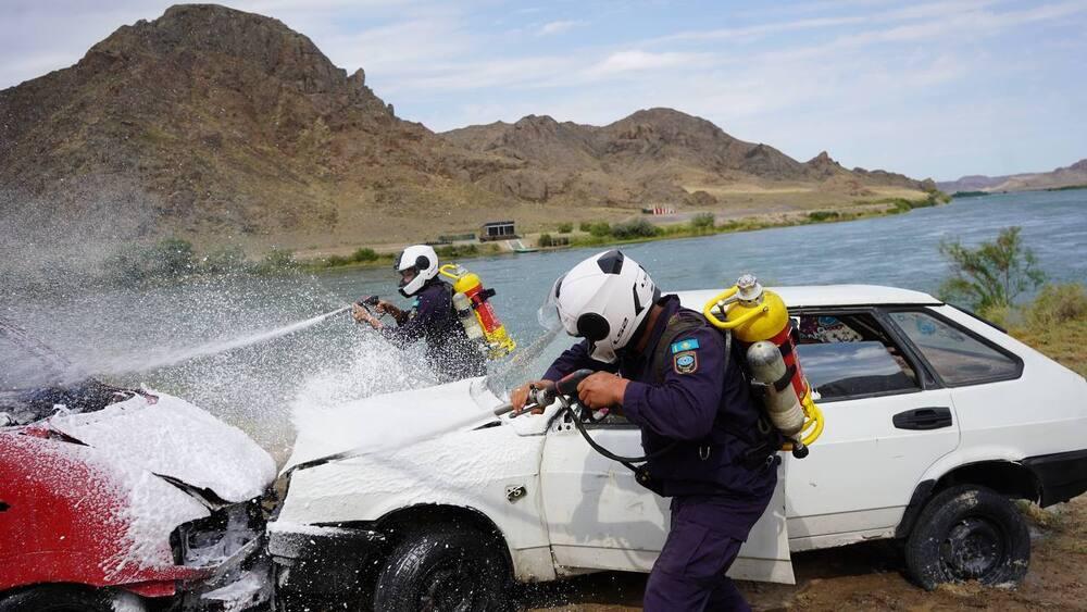 Joint tactical and special exercise "Rosk" was held in Kazakhstan. Images | Ministry of Emergency Situations of the Republic of Kazakhstan